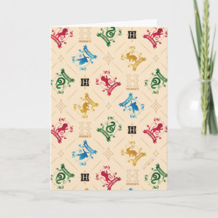 Ornate HOGWARTS™ House Crests Pattern Card