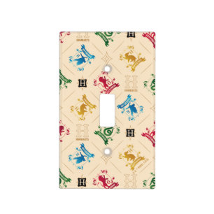Ornate HOGWARTS™ House Crests Pattern Light Switch Cover