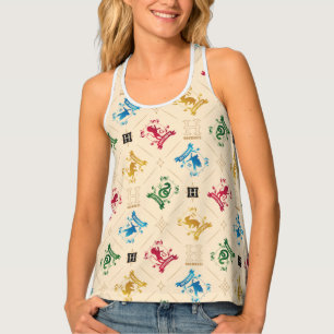 Ornate HOGWARTS™ House Crests Pattern Tank Top