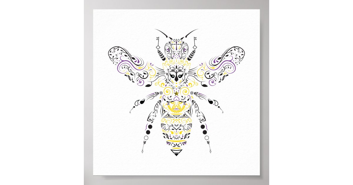 https://rlv.zcache.com/ornate_honey_bee_poster-r96945b9fa68347cb8a6a61a7718c9141_a8o9_8byvr_630.jpg?view_padding=%5B285%2C0%2C285%2C0%5D