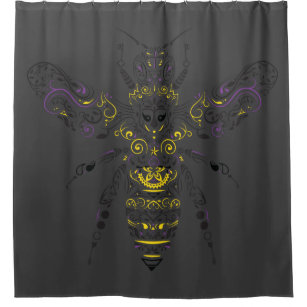 Bee Shower Curtains, Zazzle in 2023