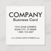 ornate honey bee square business card (Front)