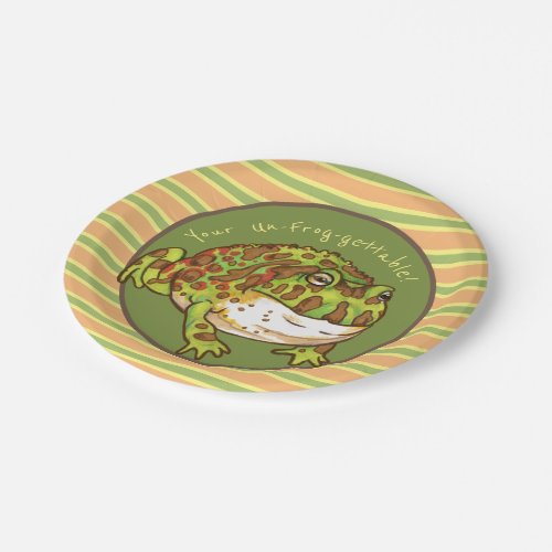 Ornate Horned Frog un_Frog_gettable Paper Plates