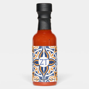 Ornate Hot Sauce Bottle Favors