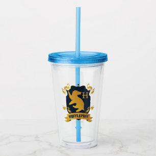 Ornate HUFFLEPUFF™ House Crest Acrylic Tumbler