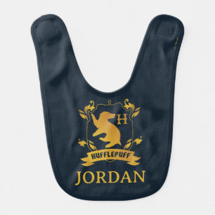 Ornate HUFFLEPUFF™ House Crest Baby Bib