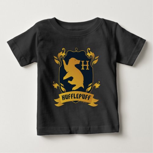 Ornate HUFFLEPUFF House Crest Baby T_Shirt