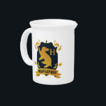 Ornate HUFFLEPUFF™ House Crest Beverage Pitcher<br><div class="desc">HARRY POTTER™ | Check out this ornate HUFFLEPUFF™ House Crest in yellow with badger silhouette!</div>