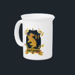 Ornate HUFFLEPUFF™ House Crest Beverage Pitcher<br><div class="desc">HARRY POTTER™ | Check out this ornate HUFFLEPUFF™ House Crest in yellow with badger silhouette!</div>