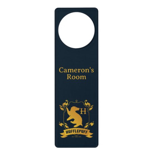 Ornate HUFFLEPUFF House Crest Door Hanger