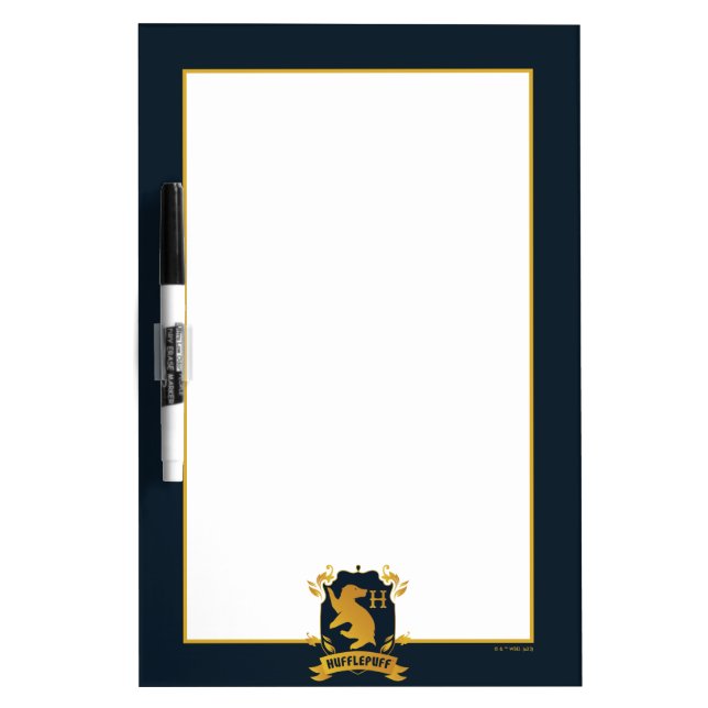 Ornate HUFFLEPUFF™ House Crest Dry Erase Board (Front)