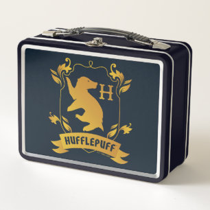 Ornate HUFFLEPUFF™ House Crest Metal Lunch Box