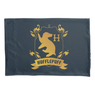 Ornate HUFFLEPUFF™ House Crest Pillow Case