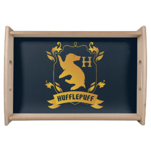 Ornate HUFFLEPUFF™ House Crest Serving Tray