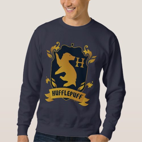 Ornate HUFFLEPUFF House Crest Sweatshirt