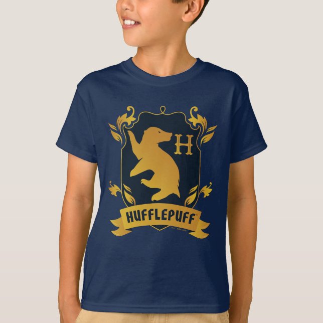 Ornate HUFFLEPUFF™ House Crest T-Shirt (Front)