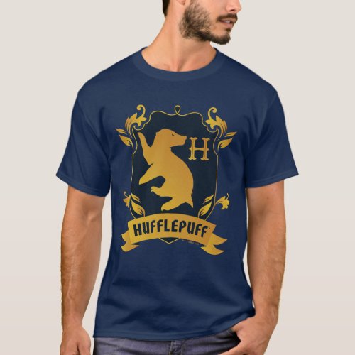 Ornate HUFFLEPUFFâ House Crest T_Shirt