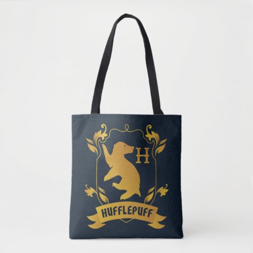 Ornate HUFFLEPUFF House Crest Tote Bag