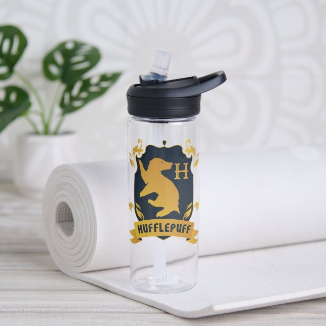 Ornate HUFFLEPUFF™ House Crest Water Bottle (Yoga)