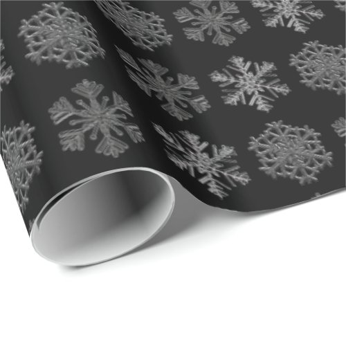 Ornate Ice Crystals Elegant Pattern Wrapping Paper