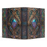 Ornate Iridescent Gilded Leather Book of Shadows 3 Ring Binder
