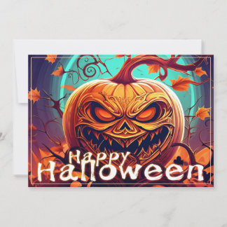 Ornate Jack-o-Lantern Twisted Branch Halloween