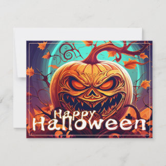 Ornate Jack-o-Lantern Twisted Branch Halloween