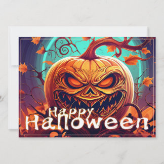 Ornate Jack-o-Lantern Twisted Branch Halloween