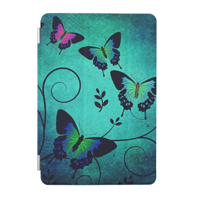 Ornate Jewel Butterflies iPad Mini Cover (Front)