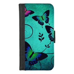 Ornate Jewel Butterflies iPhone 8/7 Wallet Case