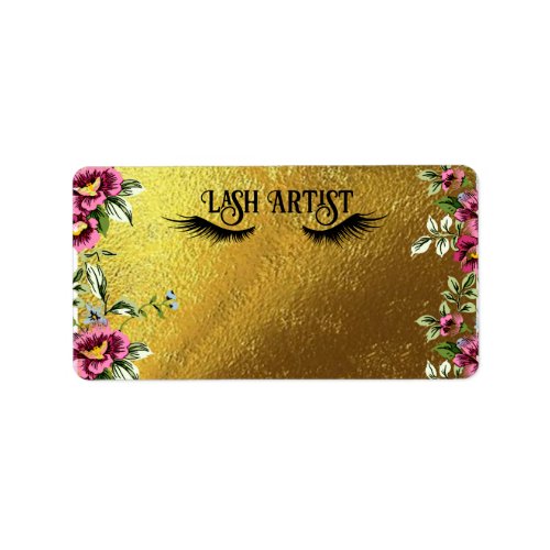 Ornate Lash Artist Customizable Labels