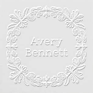 Ornate Leaf & Floral Custom Embosser