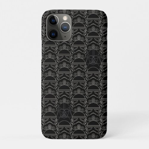 Ornate Lines Darth Vader and Stormtrooper Pattern iPhone 11 Pro Case