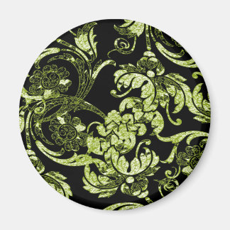 Ornate Magnet in Green & Black