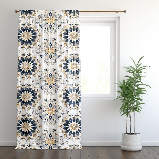 Ornate Mandala-Style Pattern Blackout Curtains (Creator Uploaded)