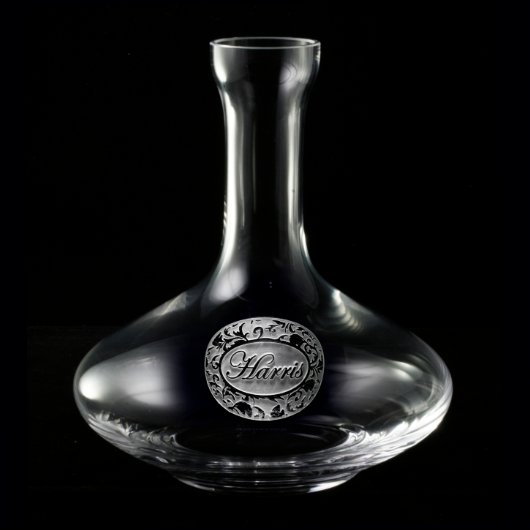 Ornate Mask Personalized Wine Decanter (Front)