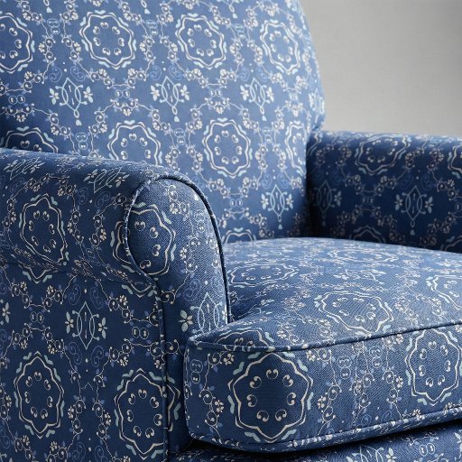 Ornate Mediterranean Blue White Azulejo Portuguese Fabric