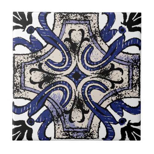 Ornate Mediterranean Tile Motif