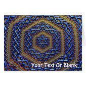 Ornate Metallic Magen David (Front Horizontal)