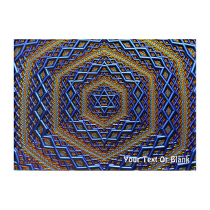 Ornate Metallic Magen David Acrylic Print