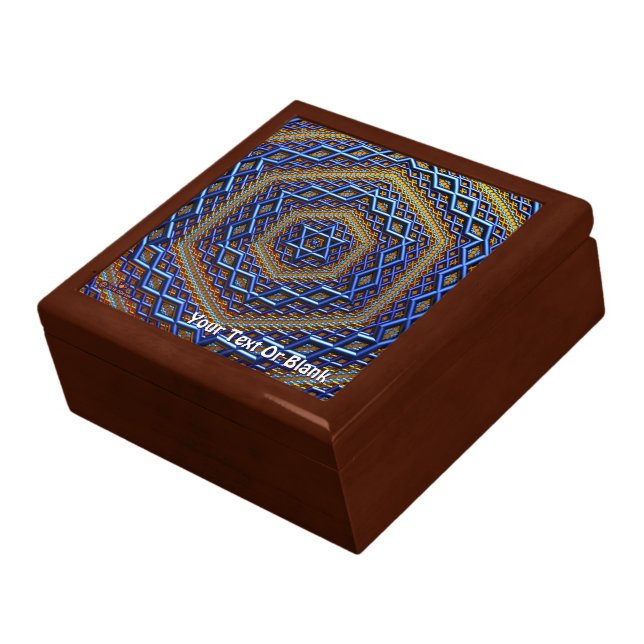 Ornate Metallic Magen David Gift Box (Side)