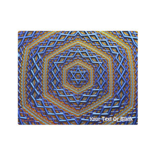 Ornate Metallic Magen David Metal Print
