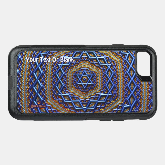 Ornate Metallic Magen David Otterbox iPhone Case (Back Horizontal)
