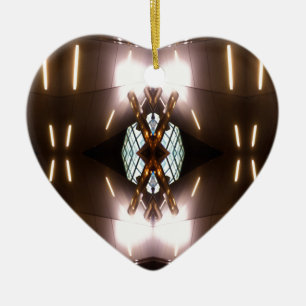 Ornate Metallica Urban Futurism Christmas Ornament