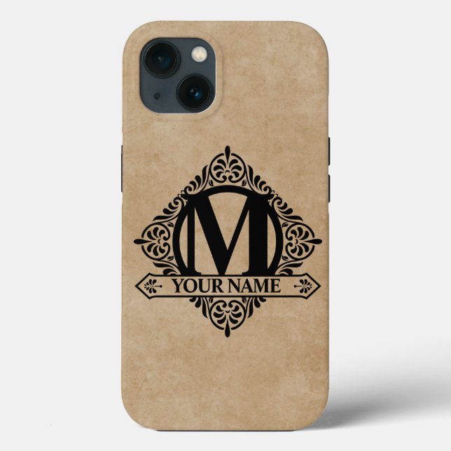Ornate Monogram Design Case-Mate iPhone Case (Back)