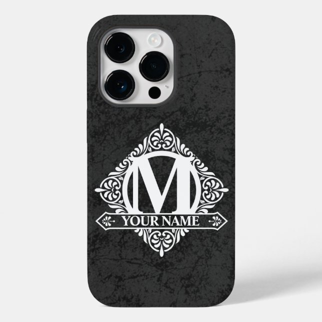 Ornate Monogram Design Case-Mate iPhone Case (Back)
