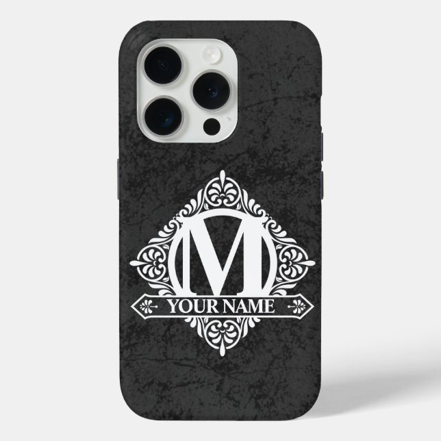 Ornate Monogram Design Case-Mate iPhone Case (Back)