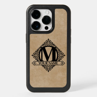 Ornate Monogram Design OtterBox iPhone Case