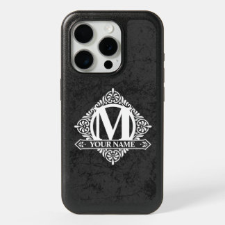 Ornate Monogram Design OtterBox iPhone Case