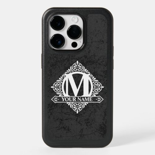 Ornate Monogram Design OtterBox iPhone Case